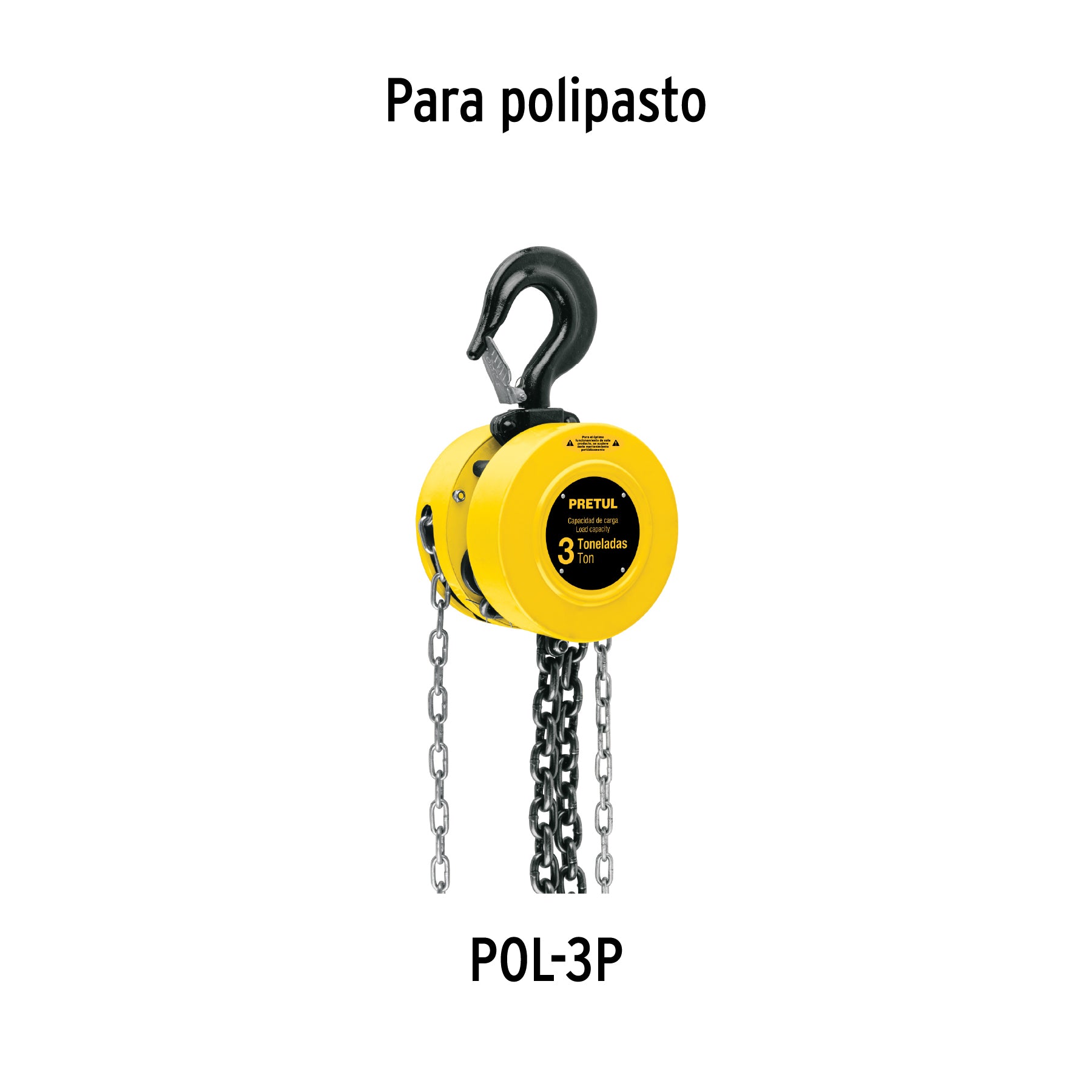 Cadena para polipasto POL-3P, Pretul