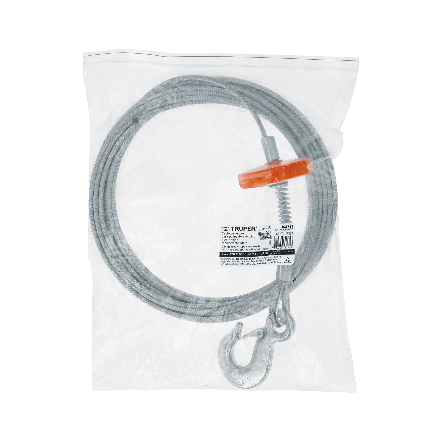 Cable de repuesto para polipasto eléctrico POLE-1000, Truper