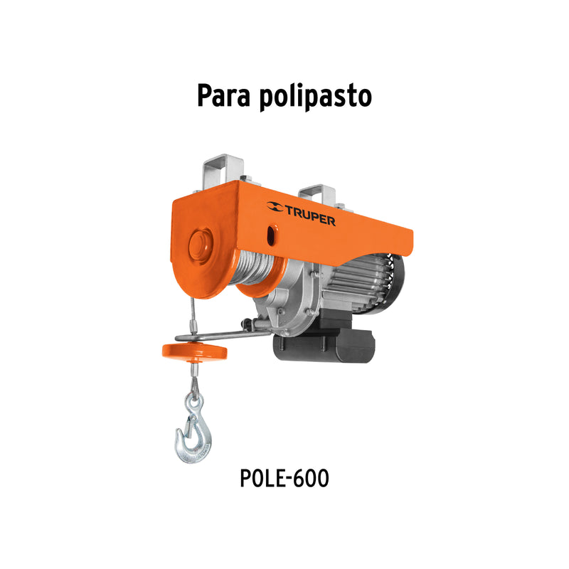 Cable de repuesto para polipasto eléctrico POLE-600, Truper