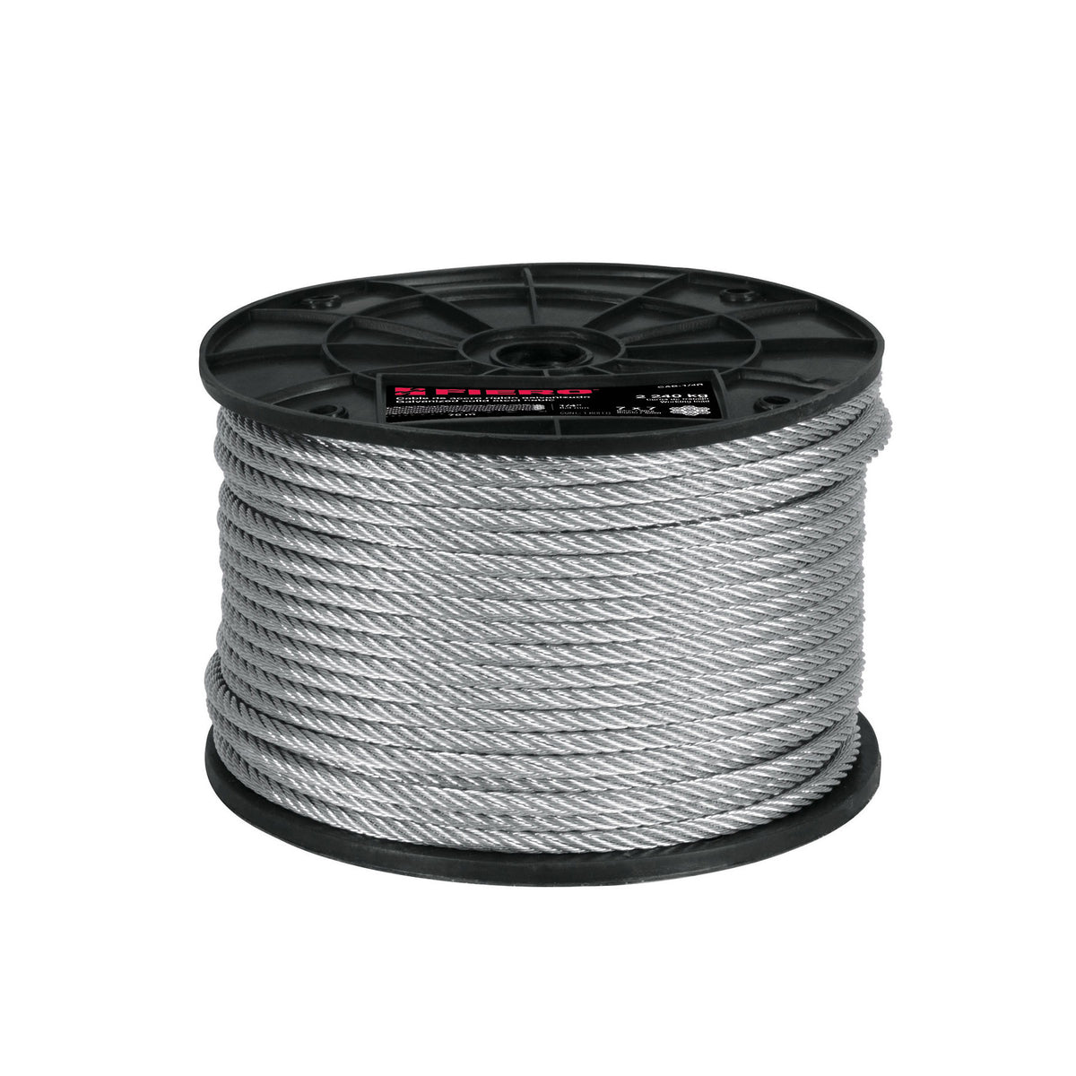Cable rígido de acero 1/4", 7X7, 75 m