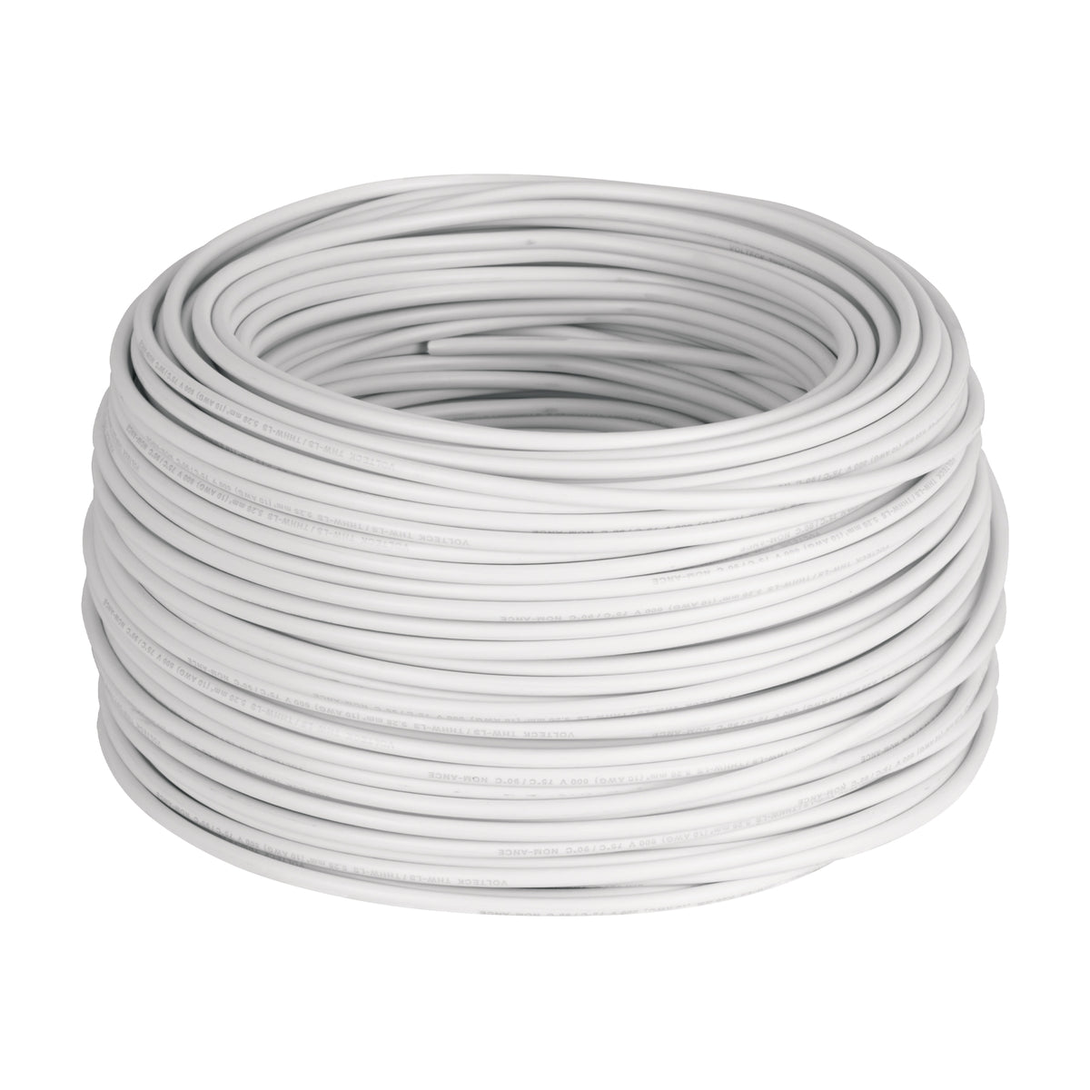 Cable THHW-LS, 10 AWG, color blanco rollo 100 m