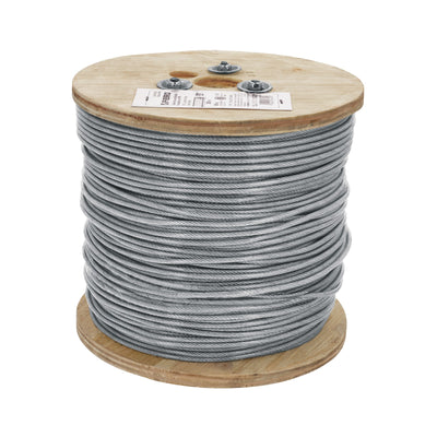 Cable flexible de acero 3/32, recubierto PVC, 7X19, 300 m