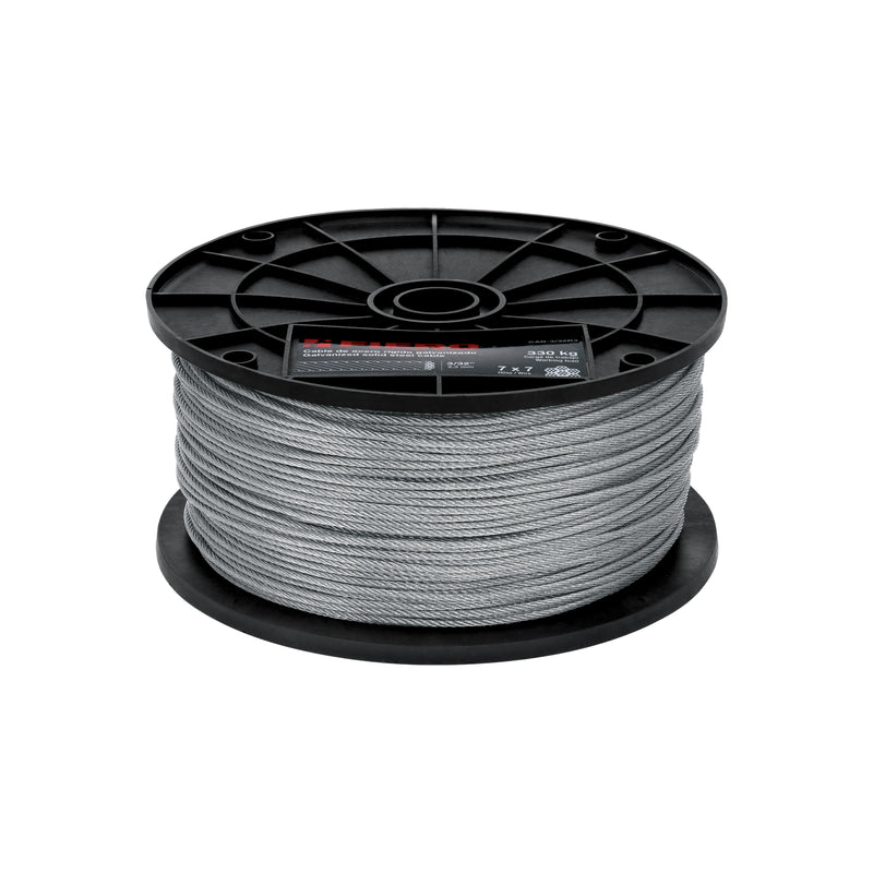Cable rígido de acero 3/32", 7X7, 300 m