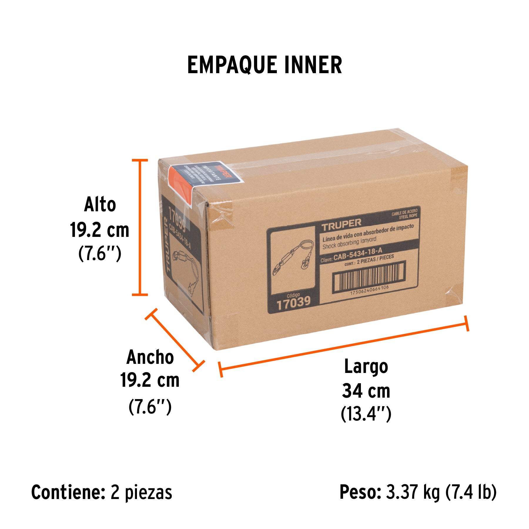 Línea de vida de acero con absorbedor de impacto,ANSI