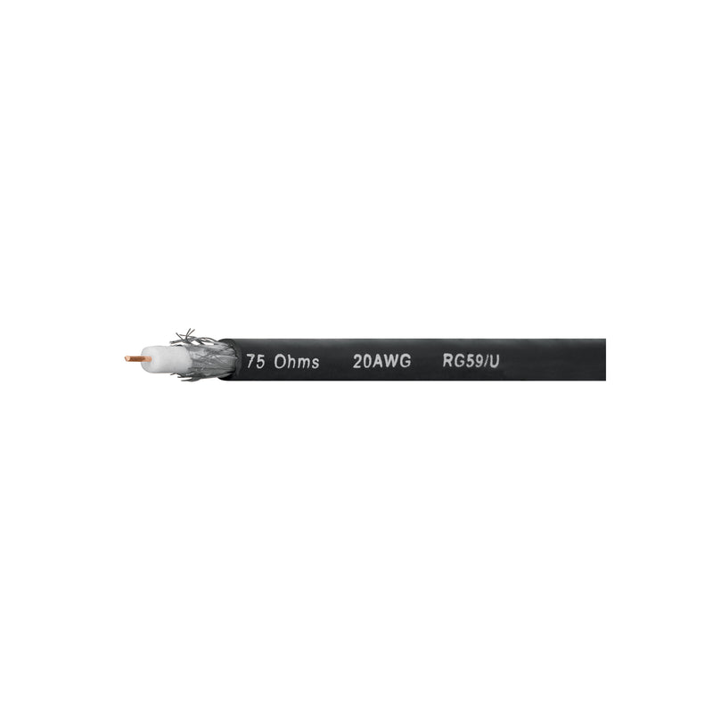Cable coaxial RG 59, rollo 100 metros