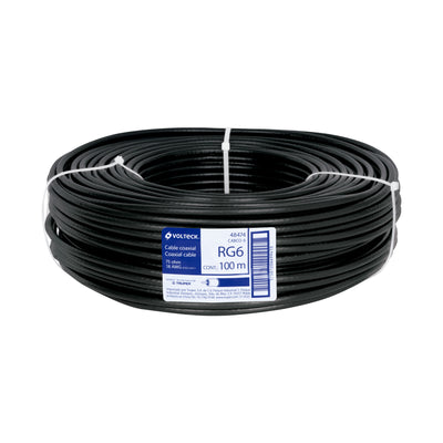 Cable coaxial RG 6, rollo 100 metros