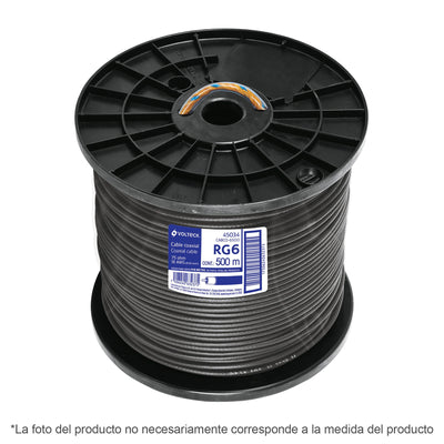 Cable coaxial RG 6, carrete 300 metros