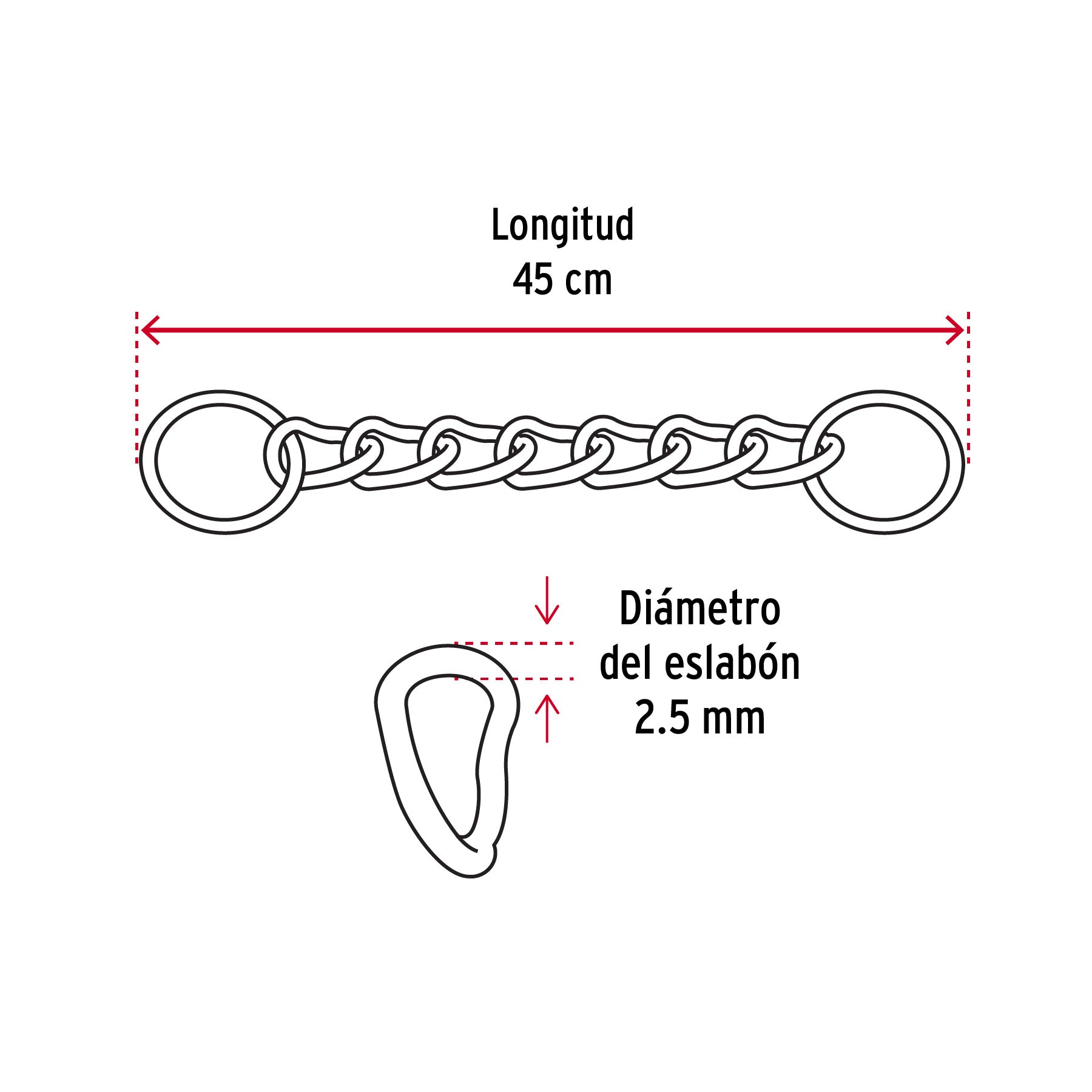 Cadena de castigo para perro # 2.5