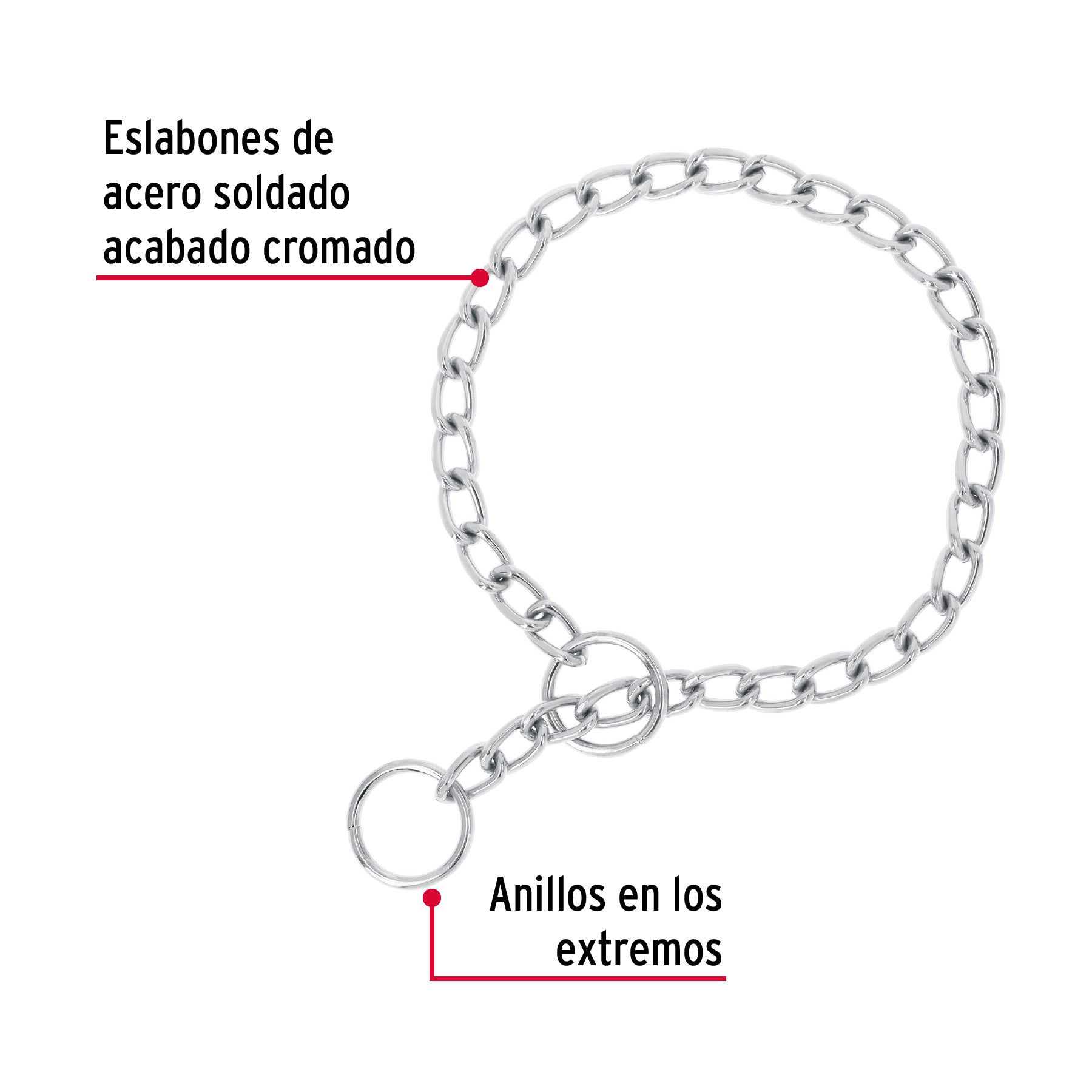 Cadena de castigo para perro # 3.5