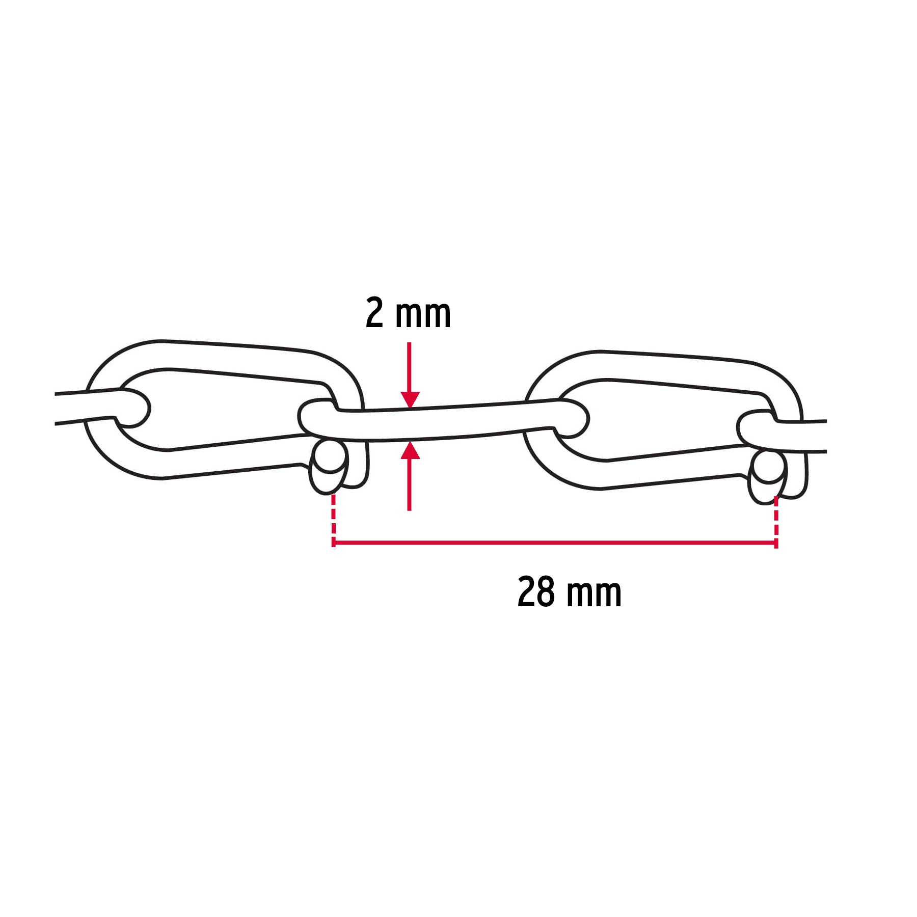 Cadena tipo victor 2.0 mm
