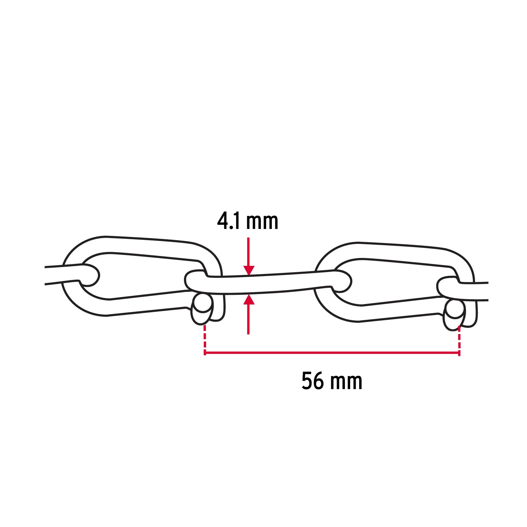 Cadena tipo victor 4.1 mm