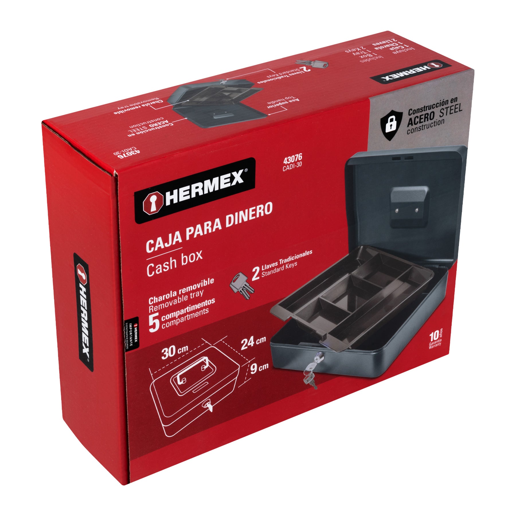 Caja de dinero, 30 cm