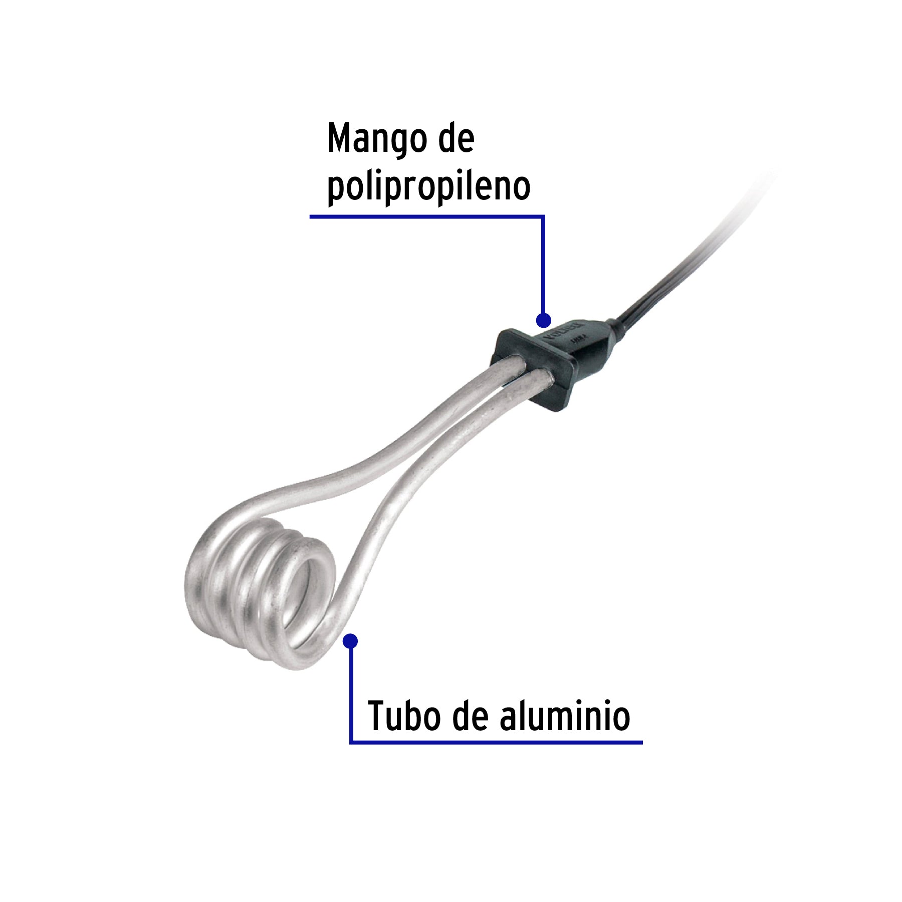 Calentador de inmersión # 4, 750 w 15 litros Volteck