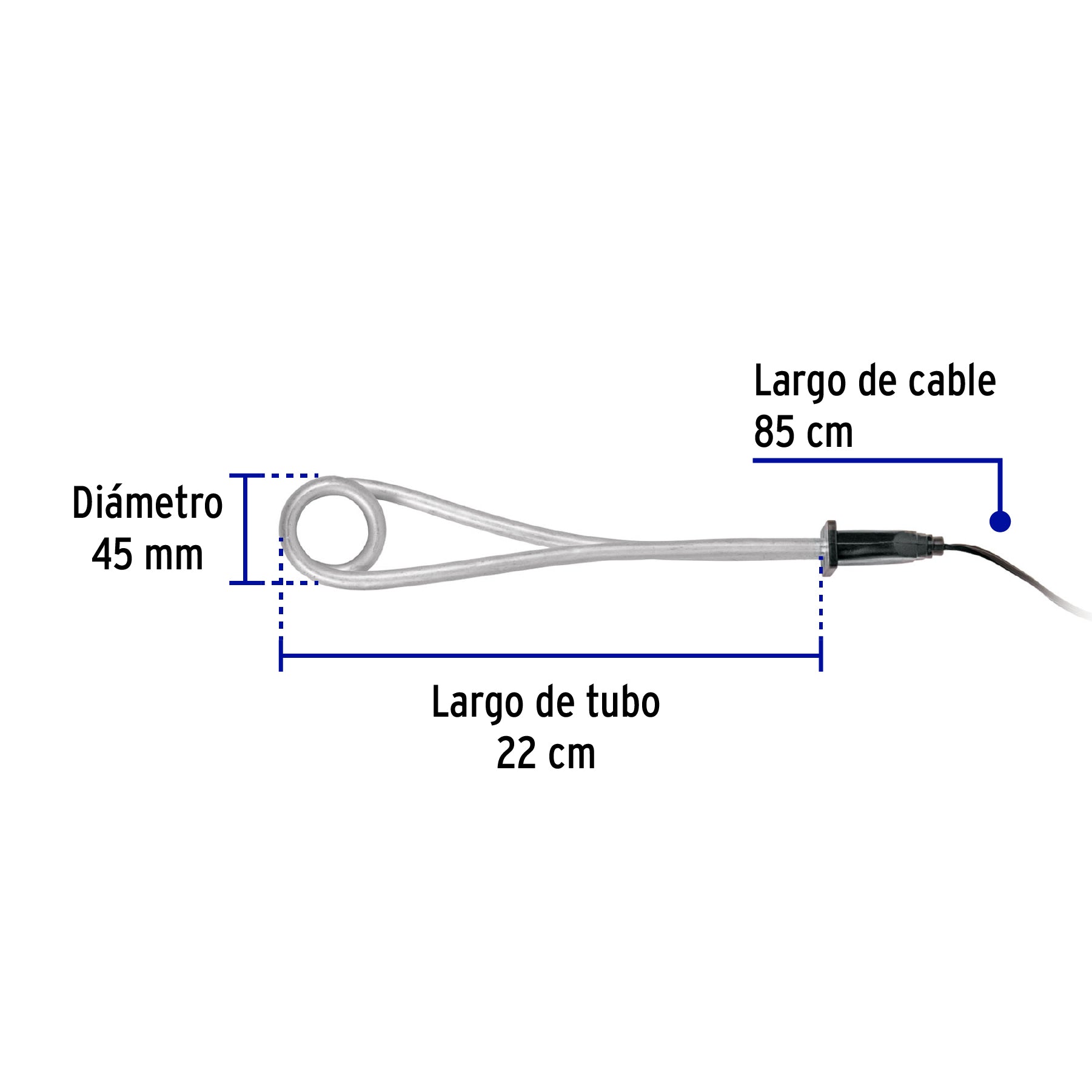 Calentador de inmersión p/agua #5.5 de 20 L 1000 W, Volteck