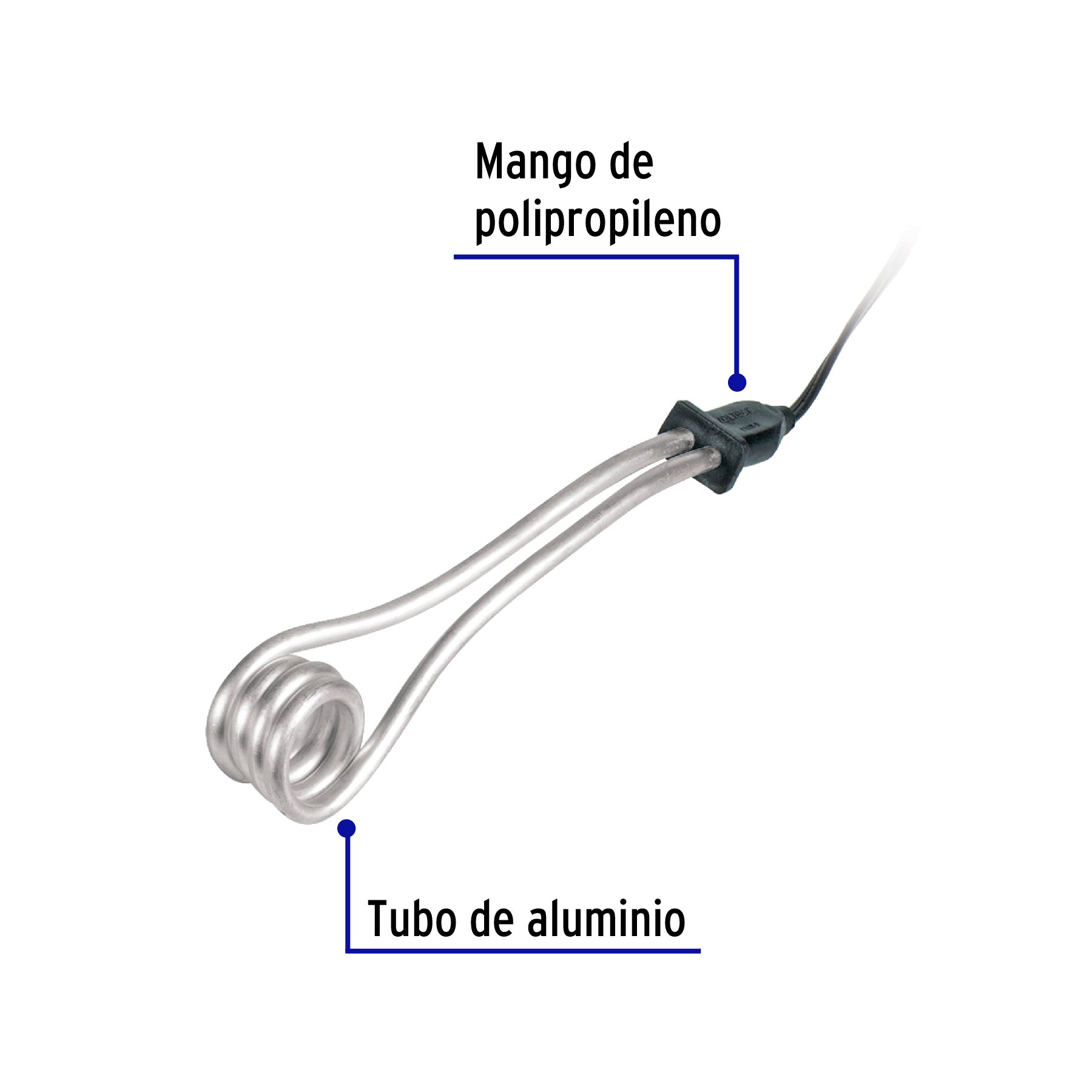 Calentador de inmersión # 5, 900 w 18 litros Volteck