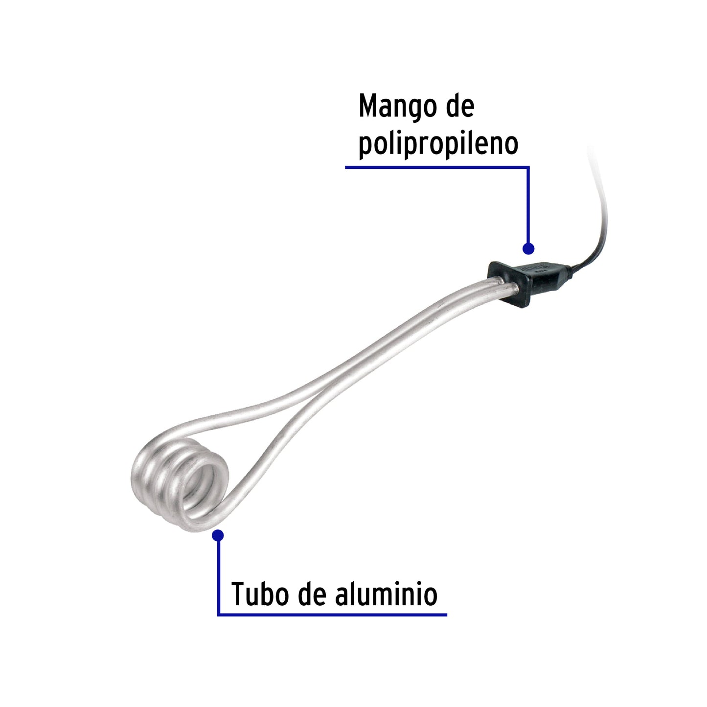 Calentador de inmersión # 6, 1100 w 23 litros Volteck