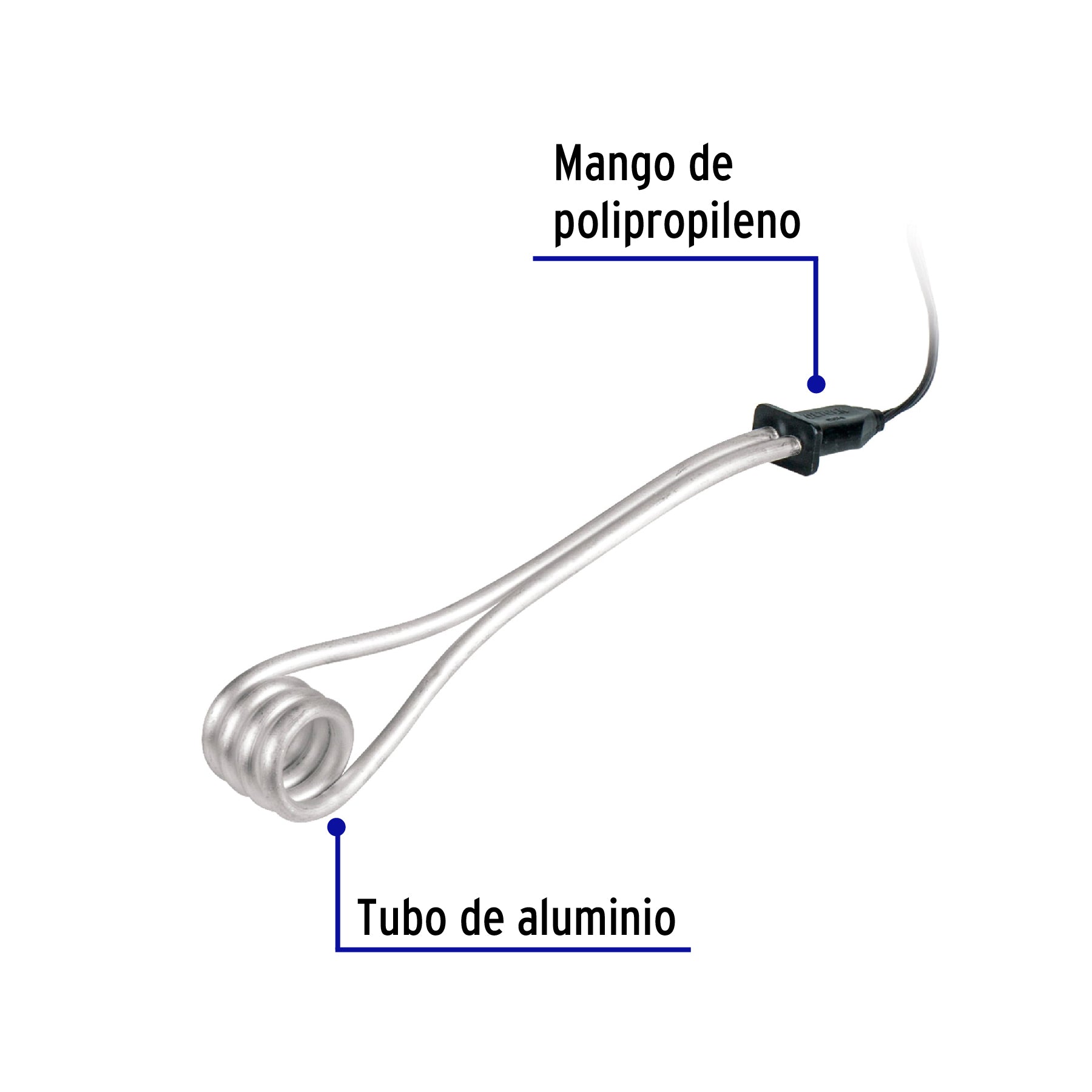 Calentador de inmersión # 6, 1100 w 23 litros Volteck
