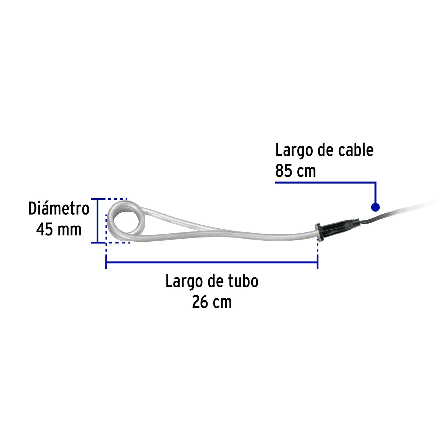 Calentador de inmersión # 6, 1100 w 23 litros Volteck