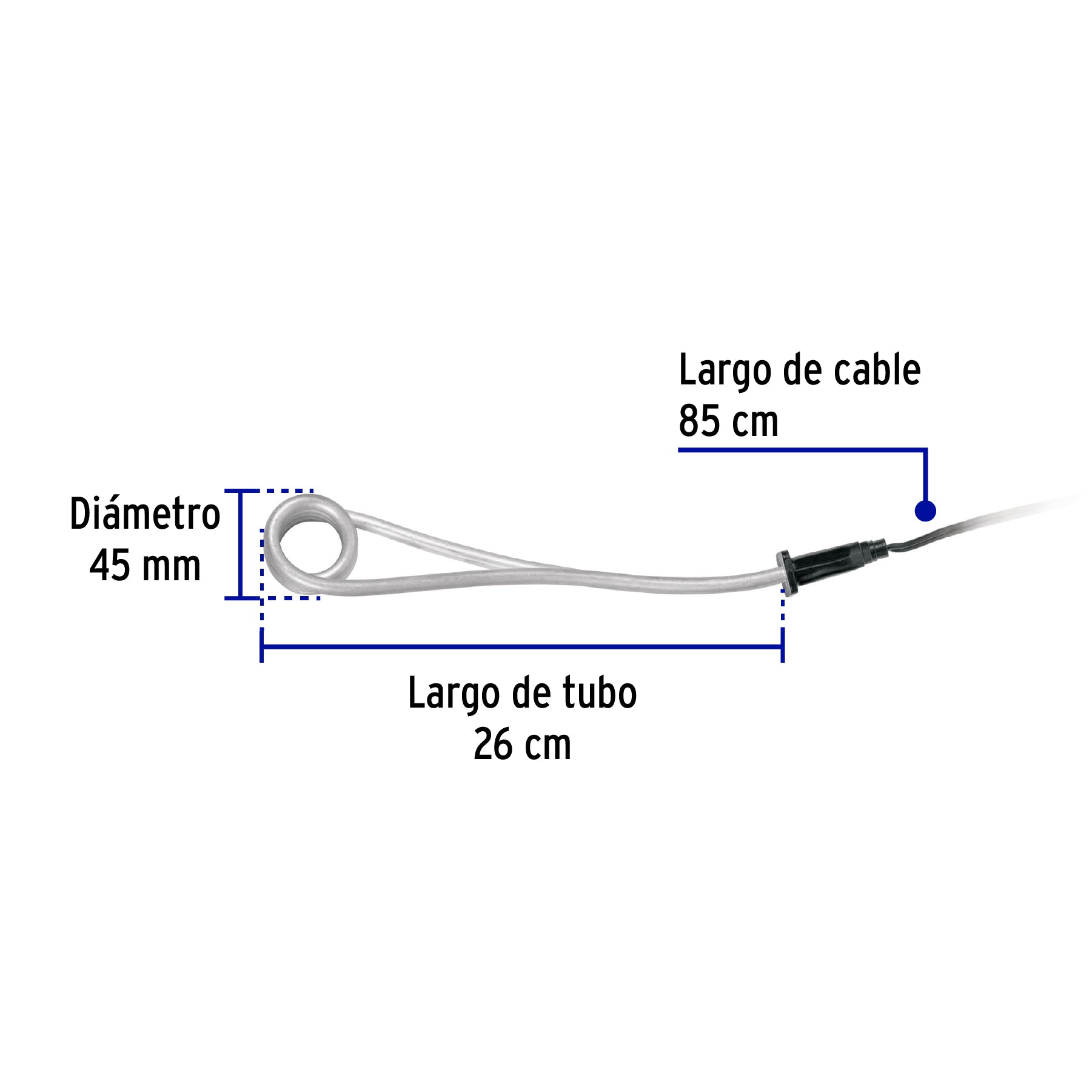 Calentador de inmersión # 6, 1100 w 23 litros Volteck