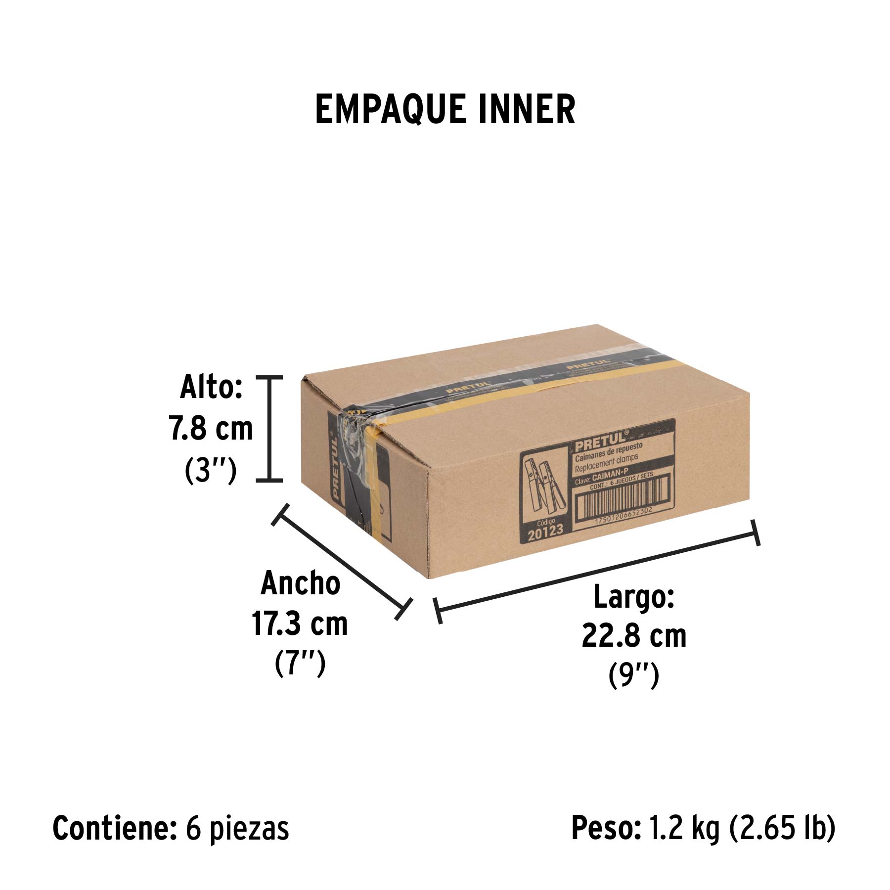 Caimanes para cable pasa corriente, 2 piezas, pretul