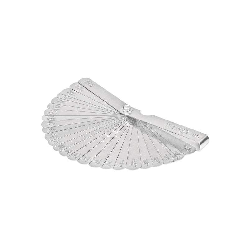 Calibrador para bujías, 26 hojas