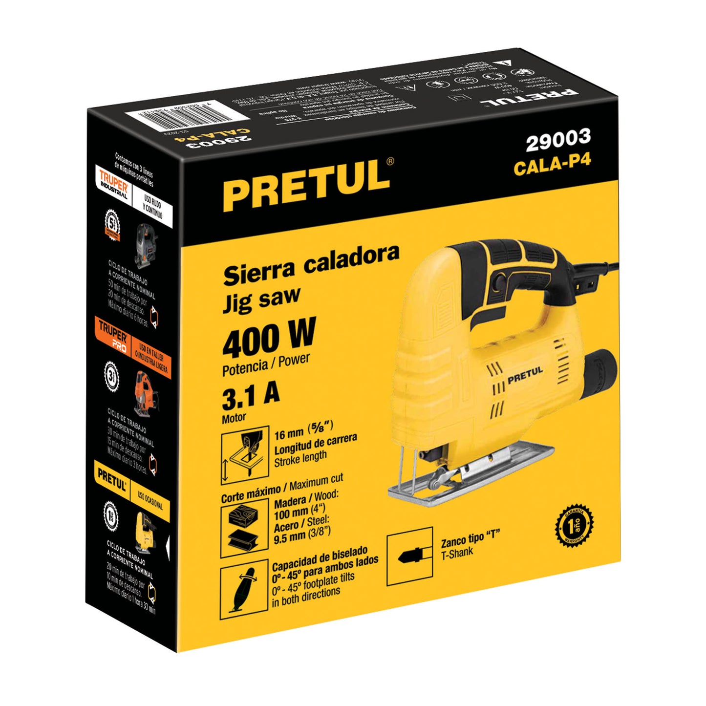 Sierra caladora 400 W, Pretul