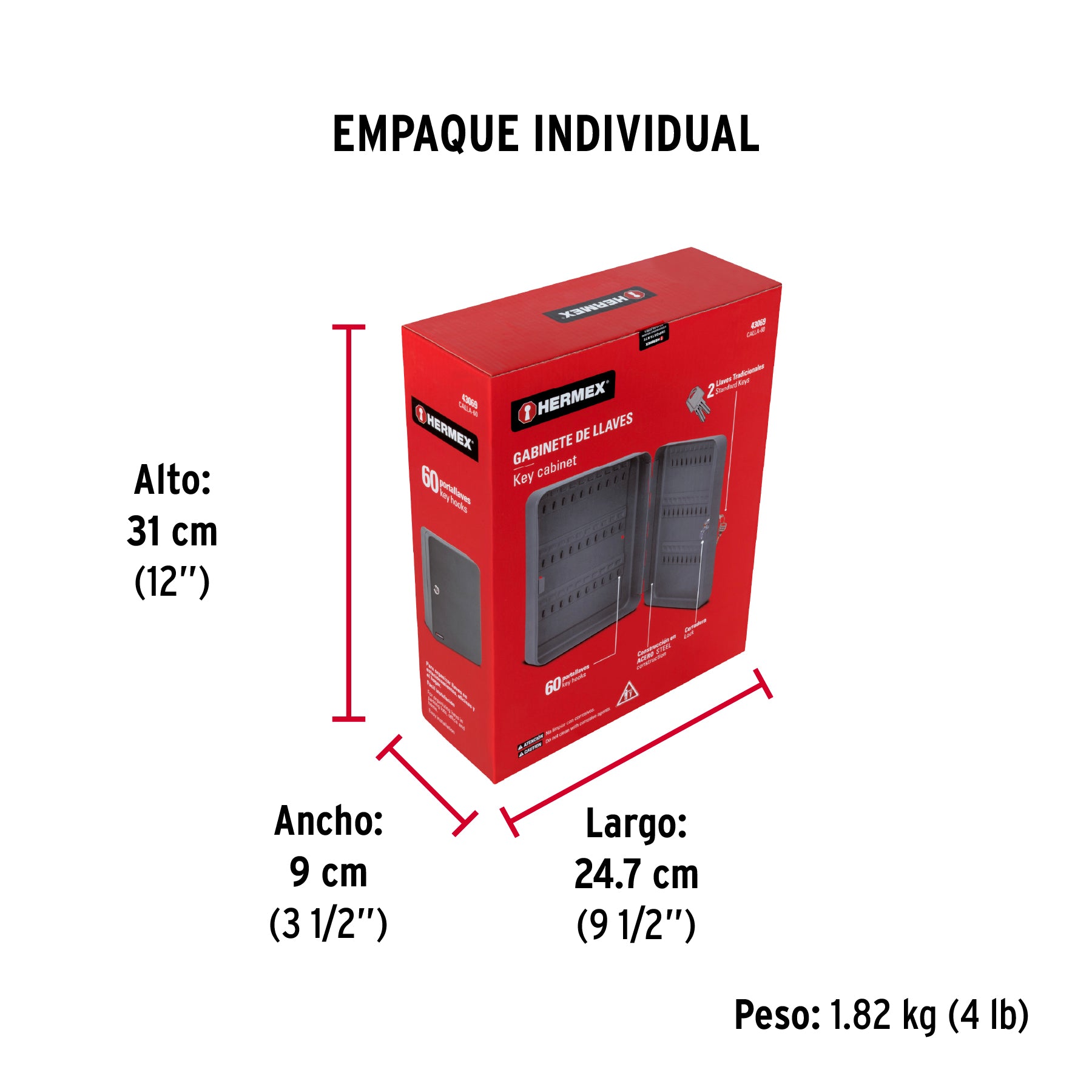 Caja para 60 llaves