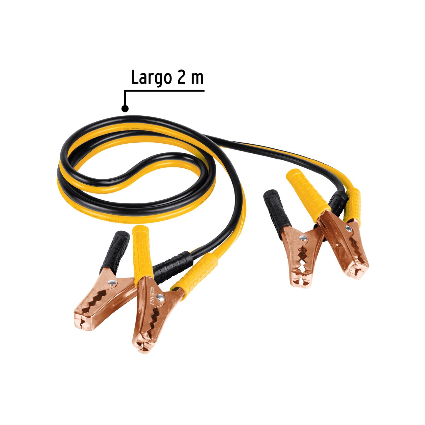 Cables pasa corriente, 2 m, calibre 10 awg, pretul