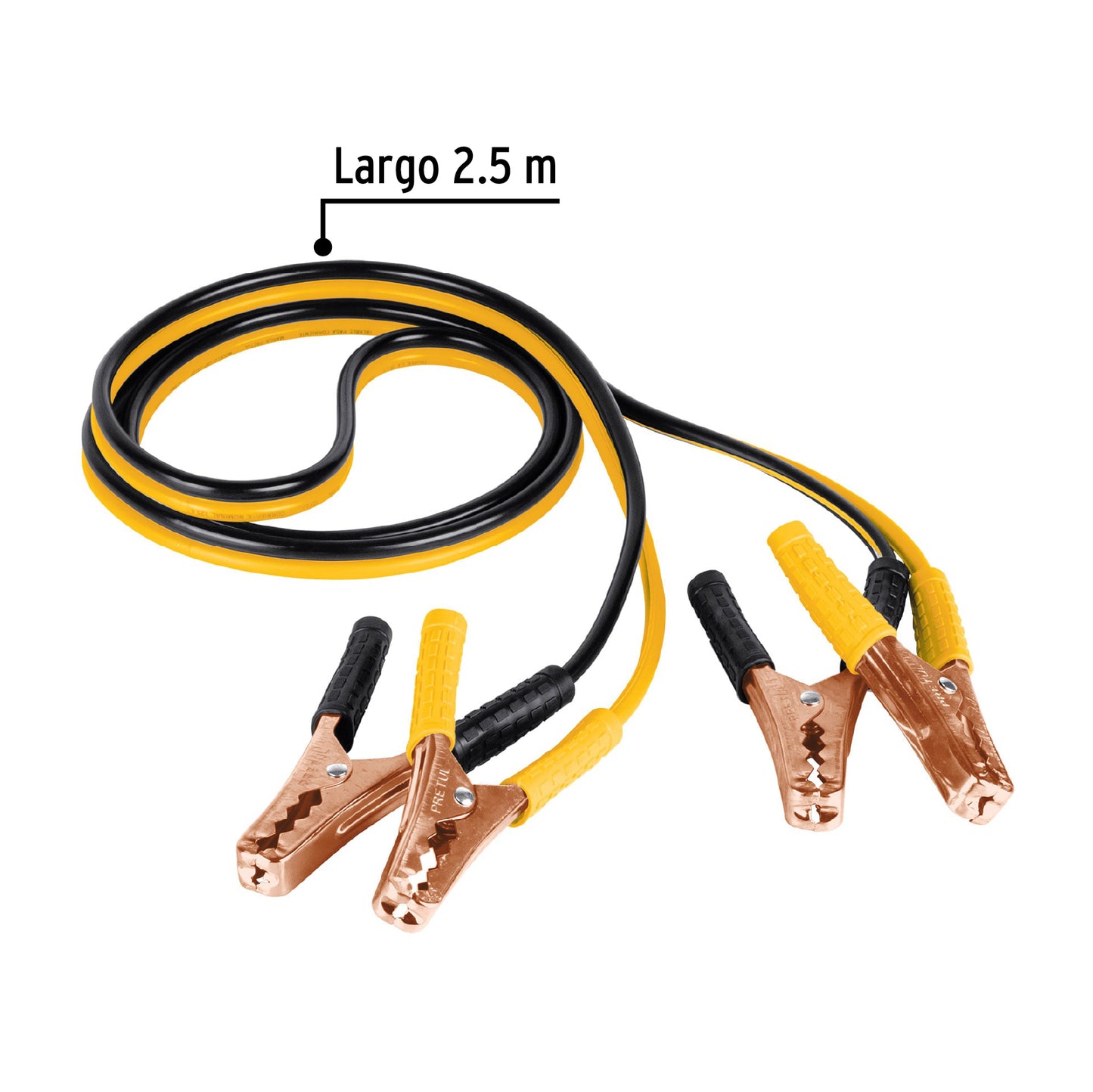 Cables pasa corriente, 2.5 m, calibre 10 awg, pretul