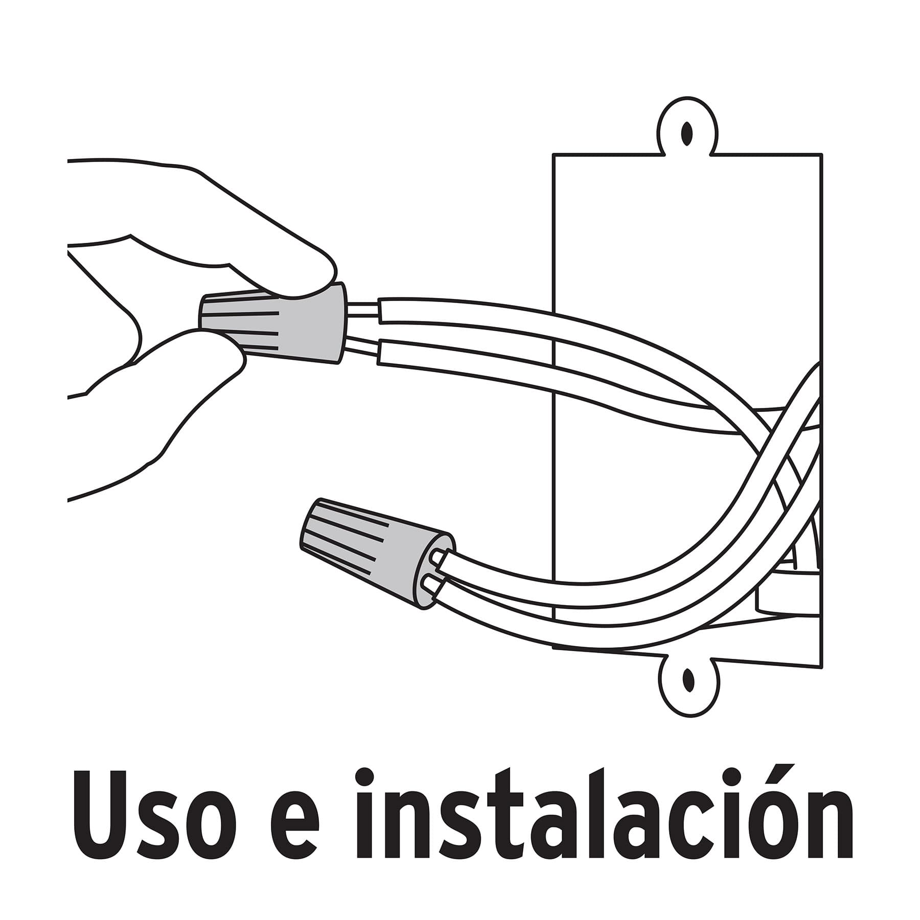 Capuchones para cable, calibres 10 a 12 awg, 10 pzas