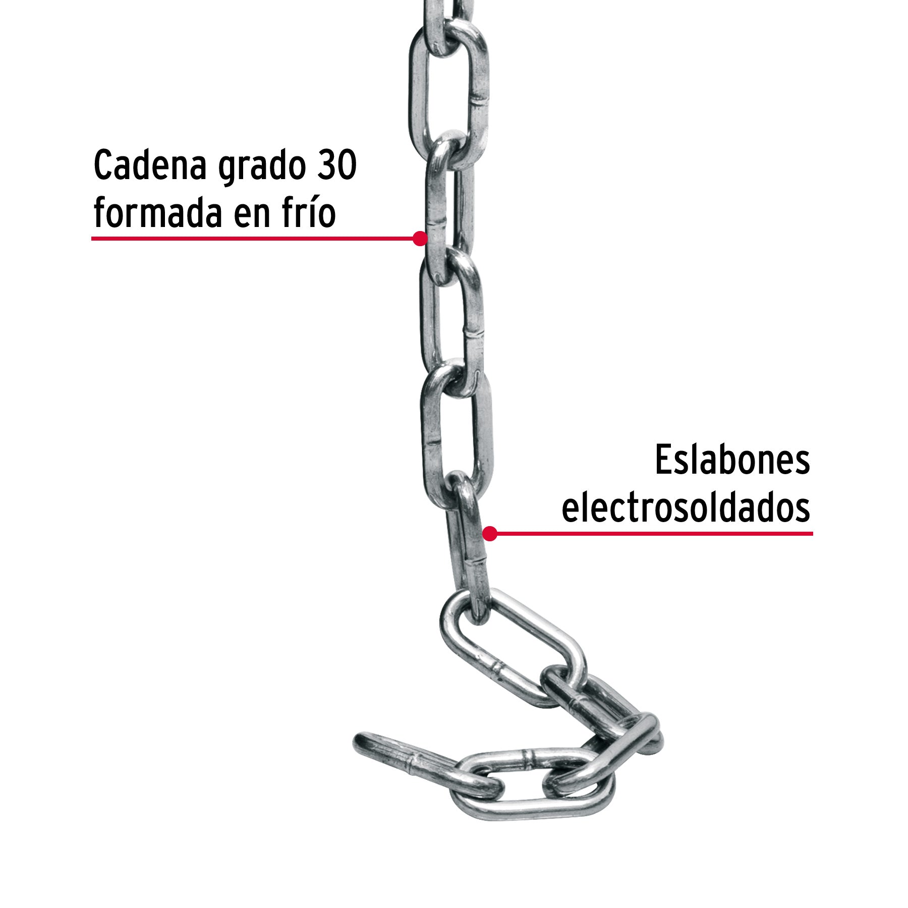 Cadena pulida de 3/16"