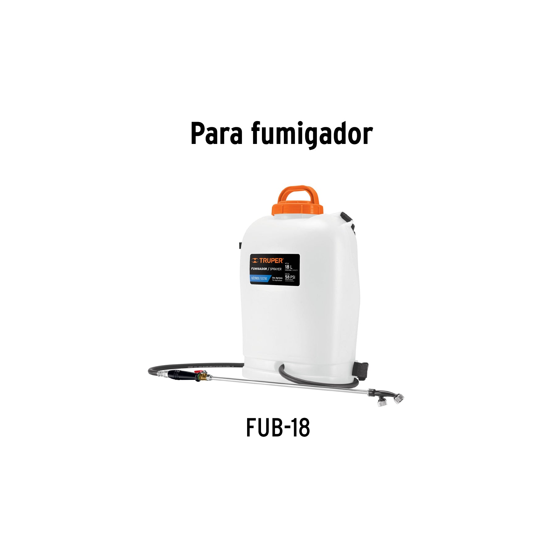 Cargador para fumigador a batería FUB-18, Truper