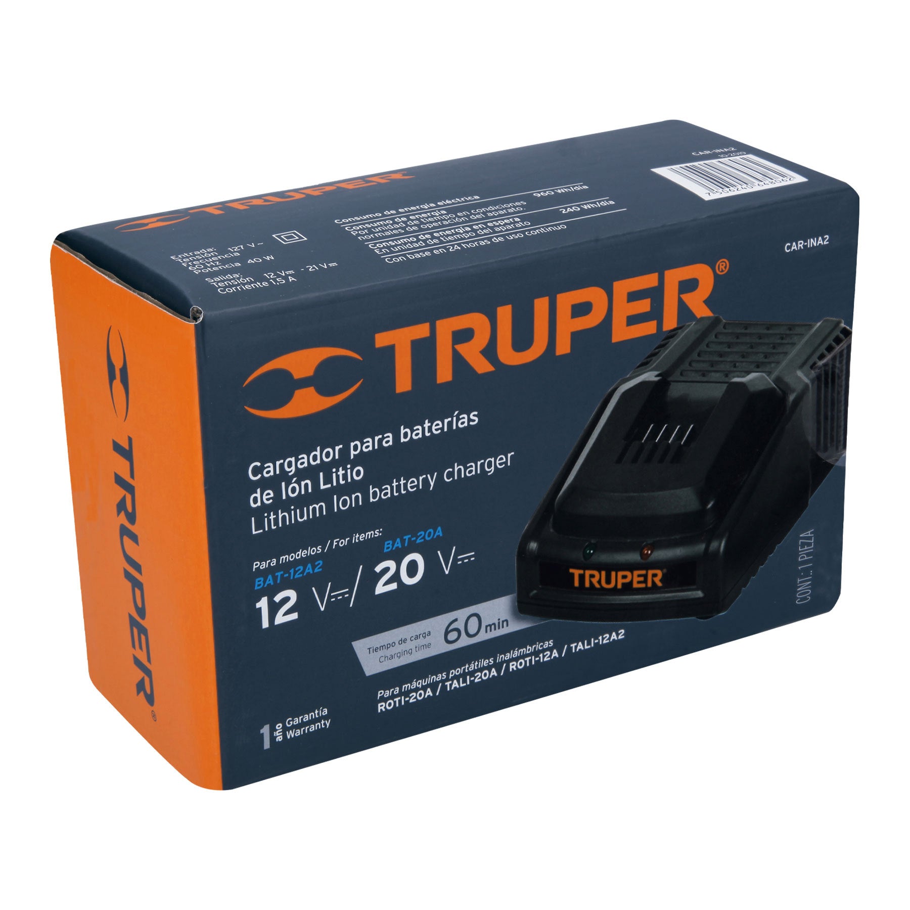 Cargador de baterías ión Litio de 12 a 18 V