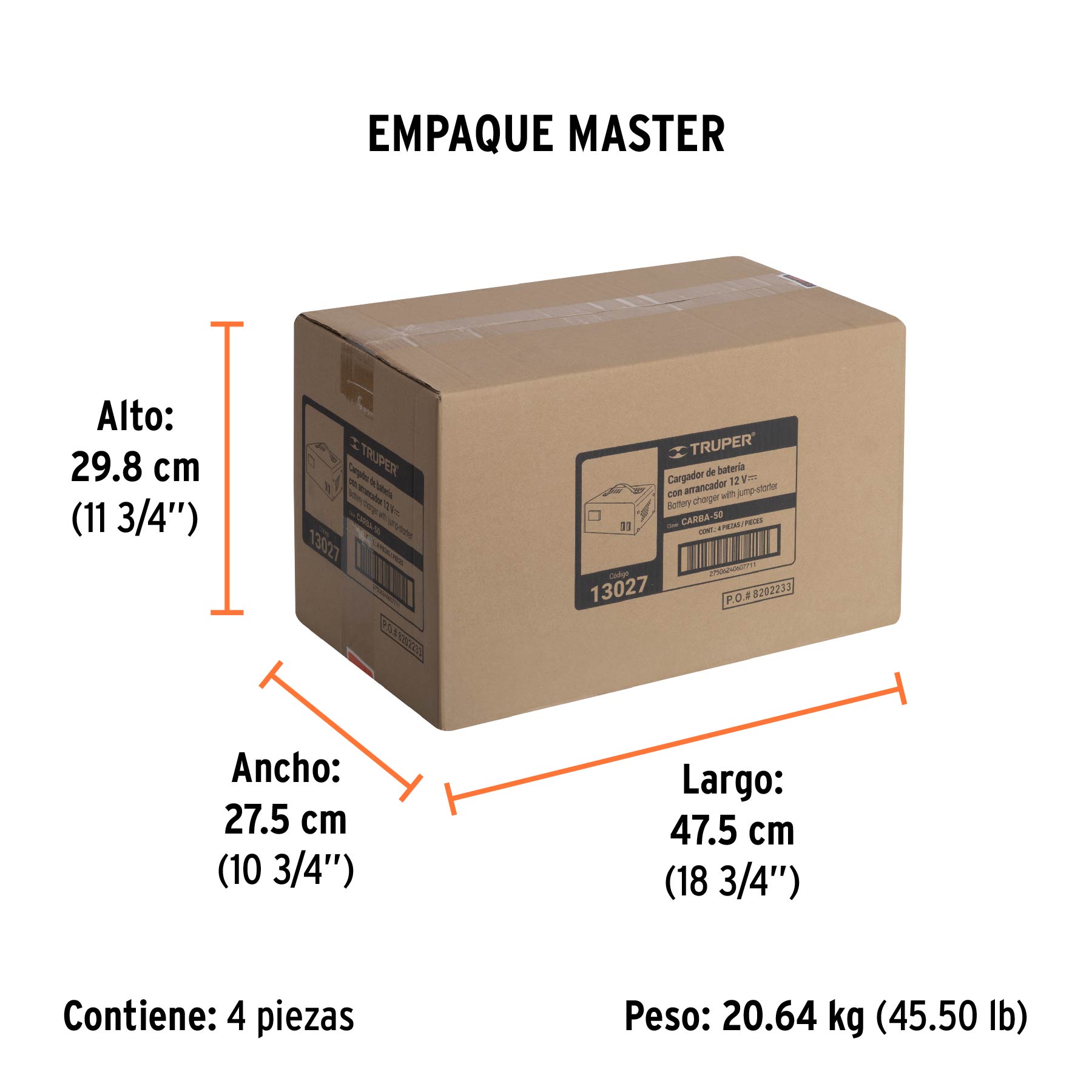 Cargador de baterías 12 V, 50 A