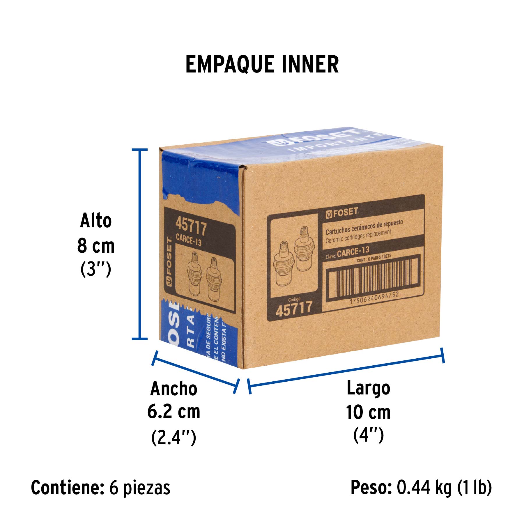 Bolsa con 2 cartuchos cerámicos p/F-317E, 318E, 319E y 320E