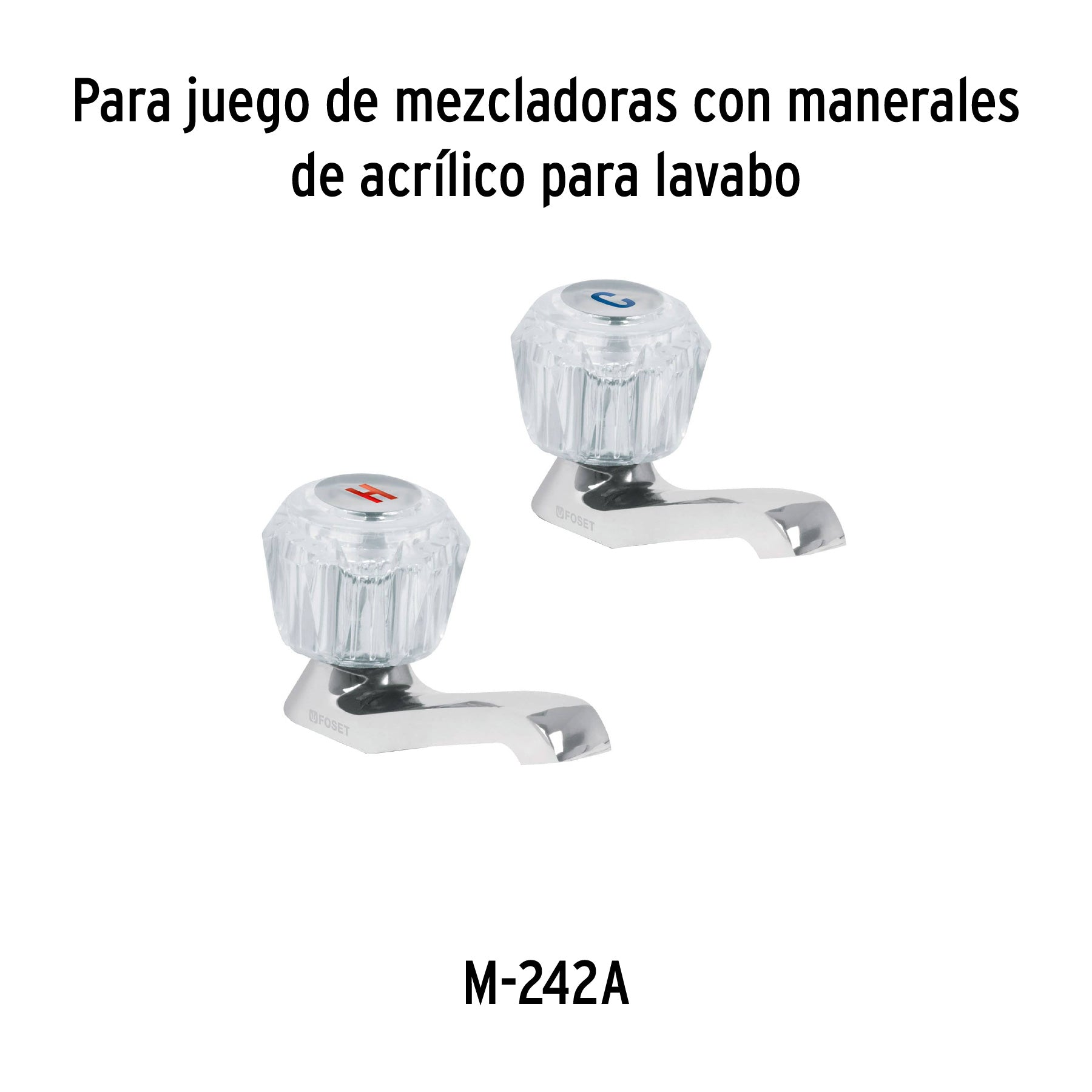 Juego de 2 cartuchos cerámicos p/ llaves individuales, Basic