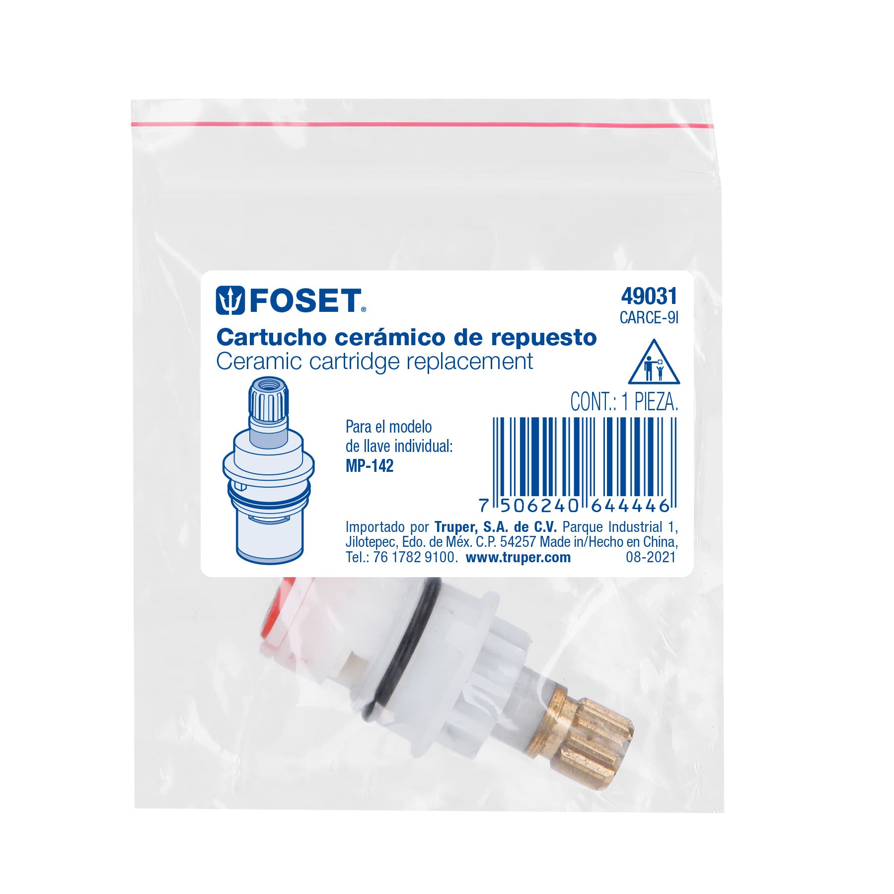 Cartucho para mezcladora plástica, Basic