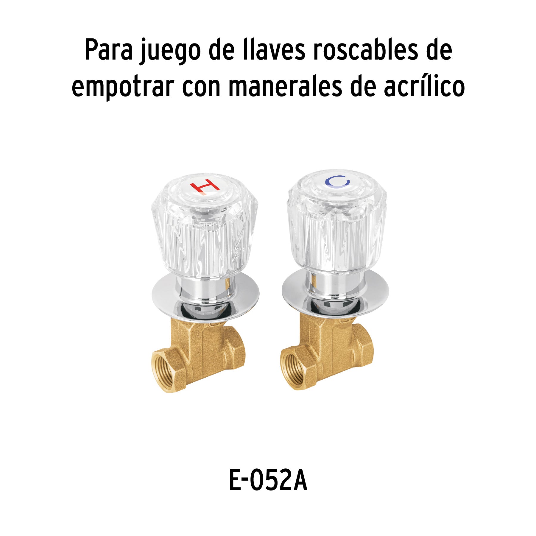 Cartucho de compresión para llaves de empotrar, Basic y Aqua