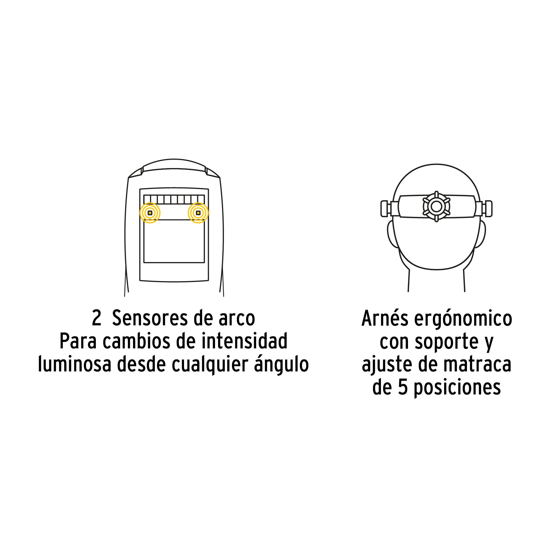 Careta electrónica p/soldar, fuego, sombra 9 a 13, Pretul