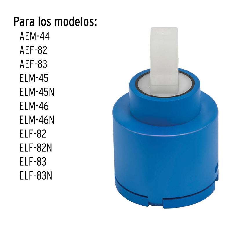 Cartucho cerámico monomando para fregadero