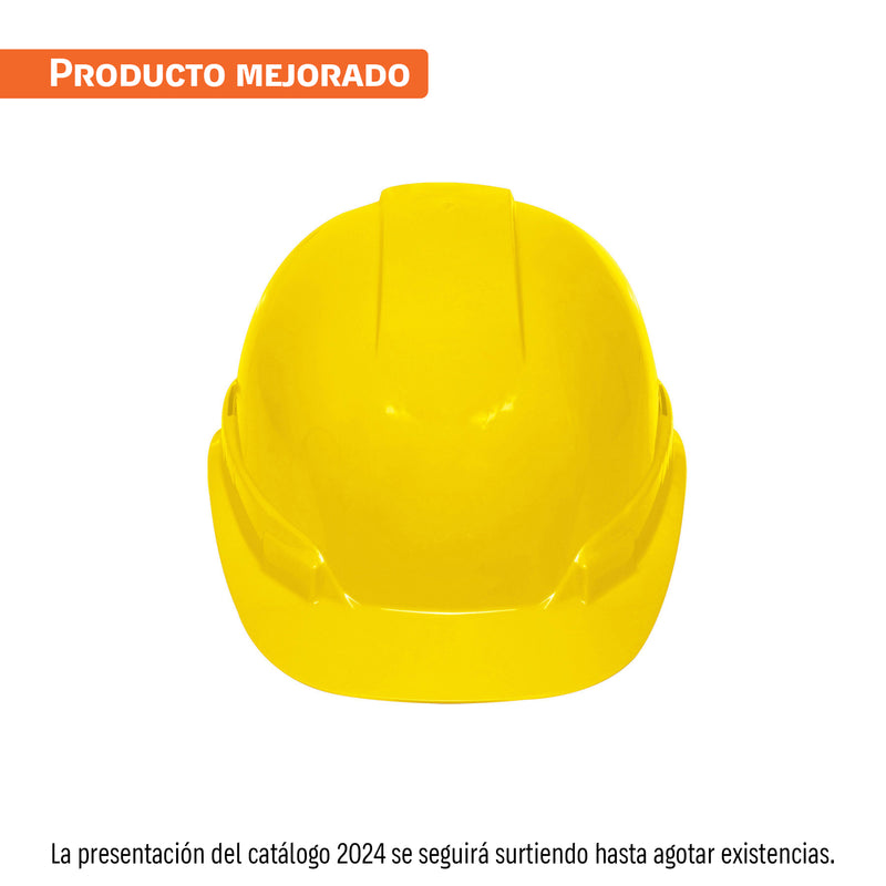 Casco de seguridad color amarillo