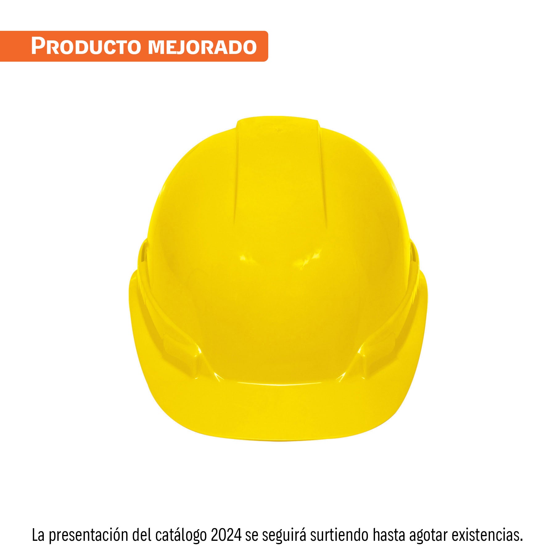 Casco de seguridad ventilado amarillo
