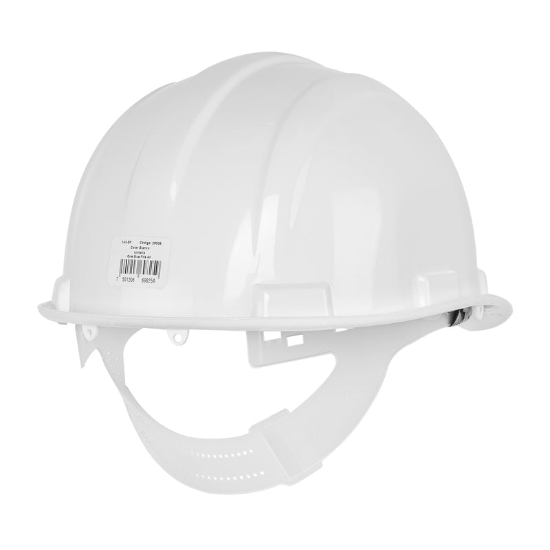 Casco de seguridad, color blanco, pretul