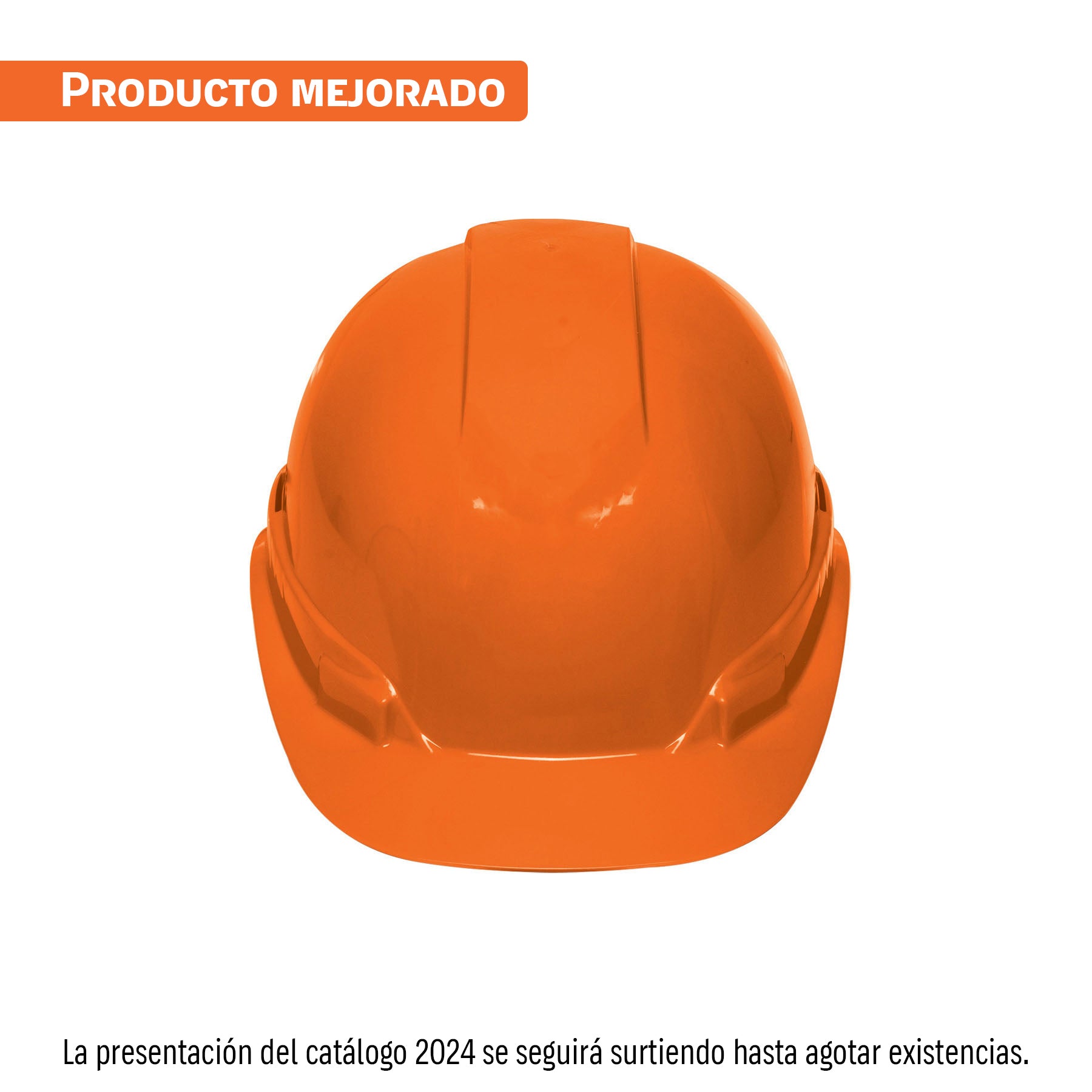 Casco de seguridad ventilado naranja