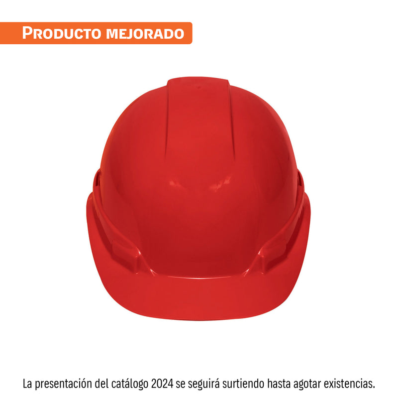 Casco de seguridad color rojo
