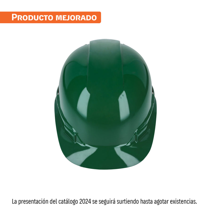 Casco de seguridad color verde