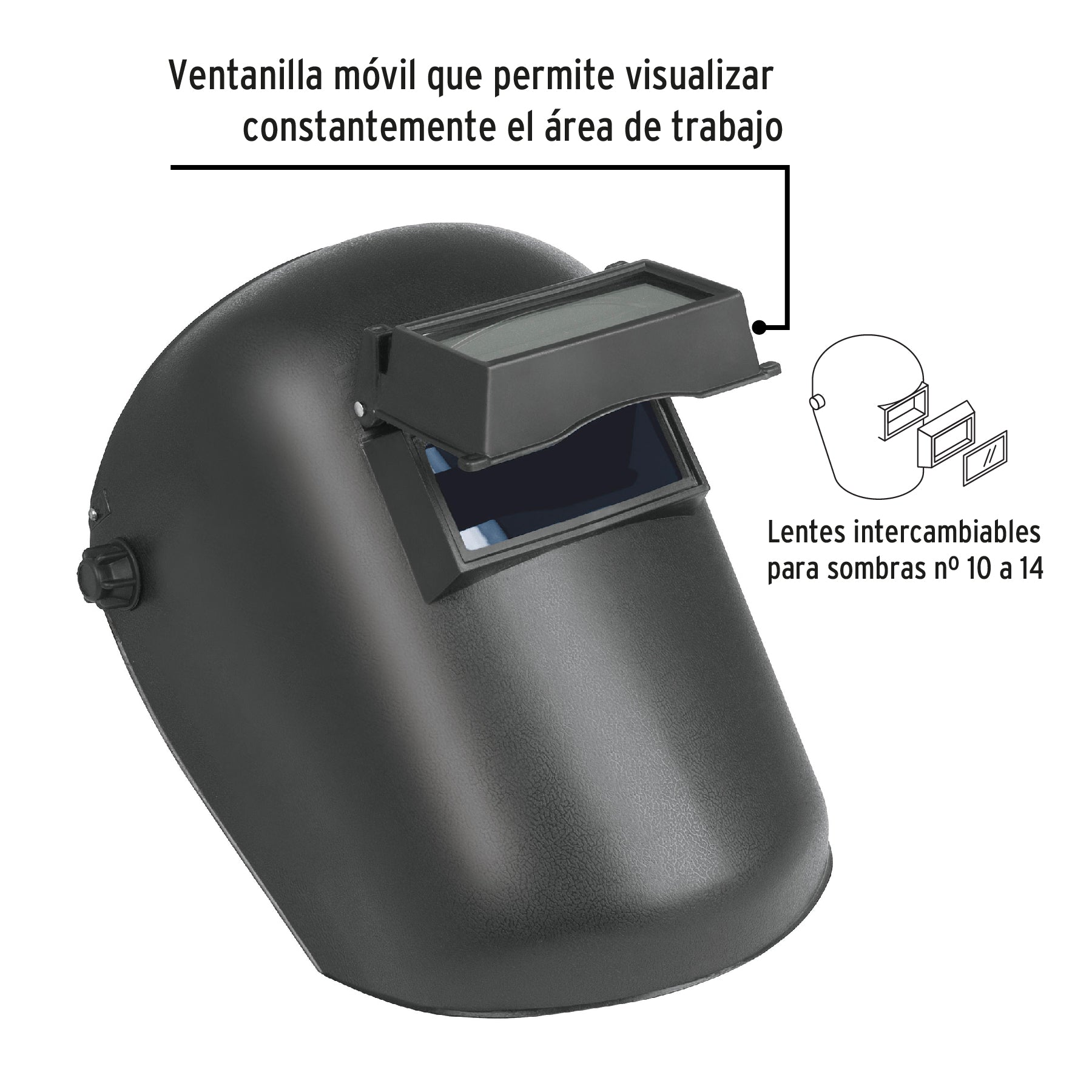 Careta para soldar, pretul