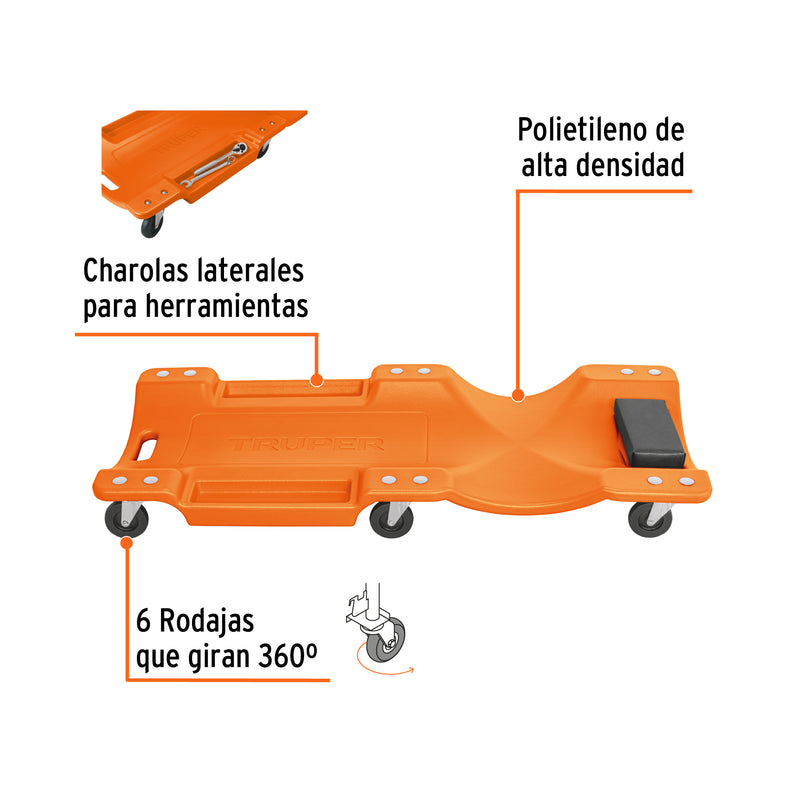 Cama de plástico 40' para mecánico