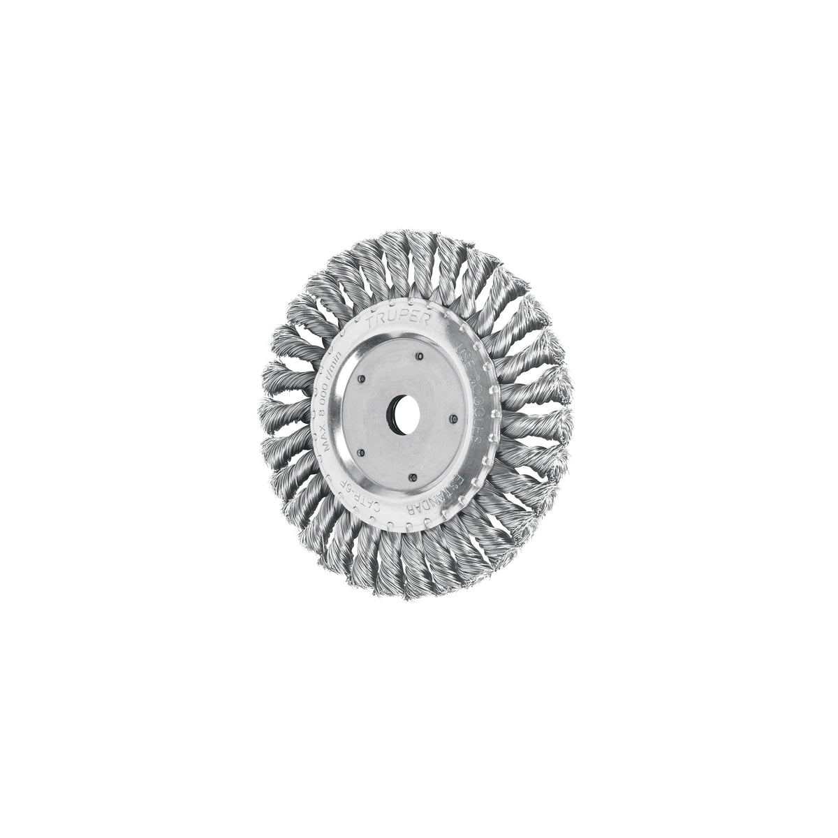 Carda trenzado fino, 6 X 5/8" para esmeril