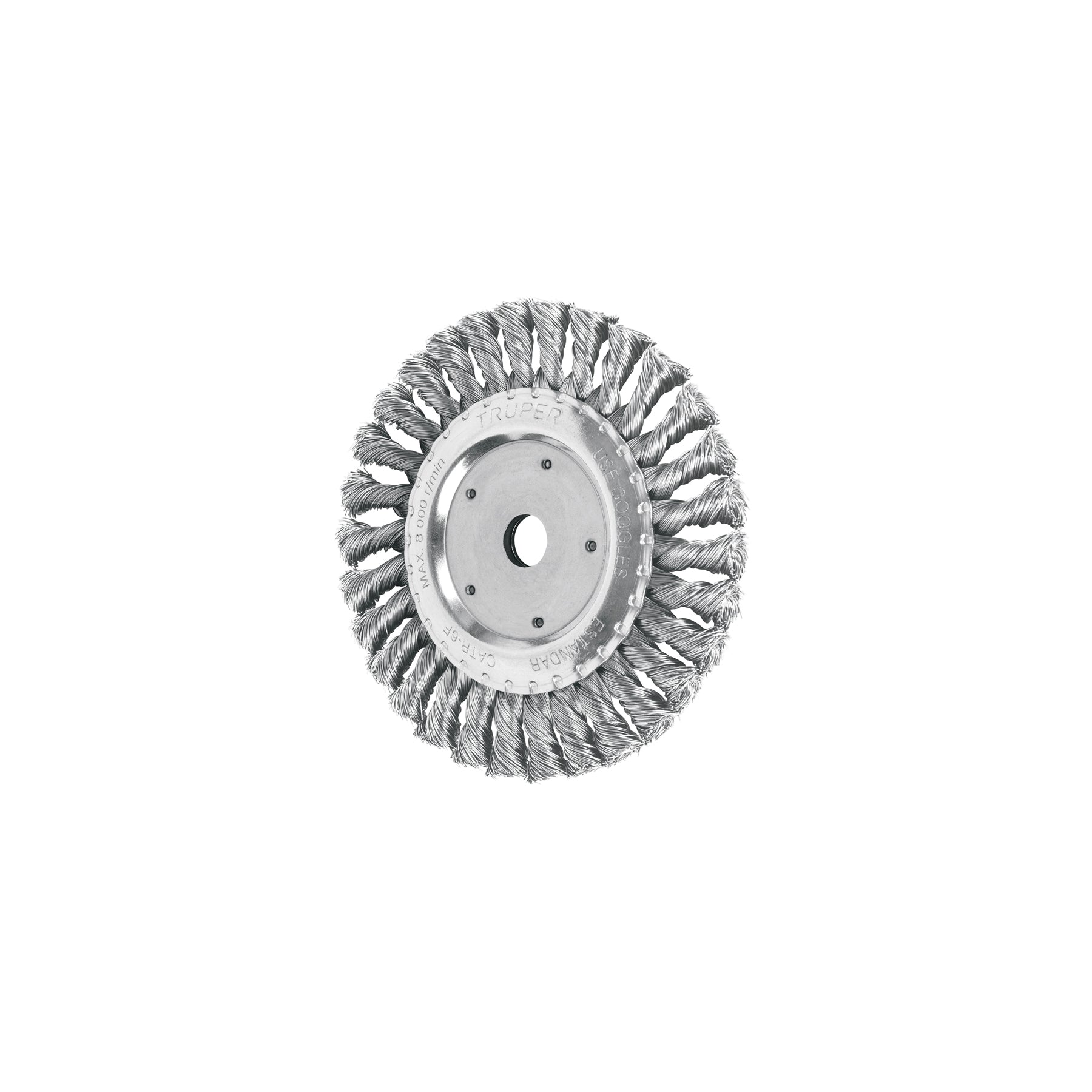 Carda trenzado fino, 6 X 5/8" para esmeril